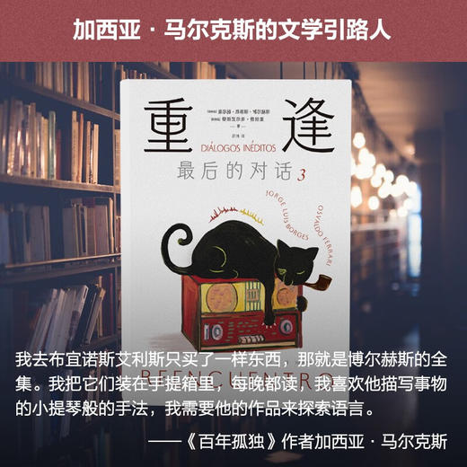 重逢：最后的对话3（博尔赫斯：我教授的不是文学而是爱；马尔克斯的文学引路人；凝聚毕生智慧的对话实录） 商品图2