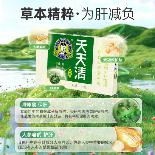 天天清护肝茶 2g/袋*6袋体验装  爱肝护肝  润肠通便 商品图1
