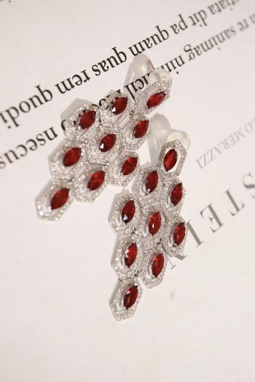 4.1ct 红宝石耳环 商品图1