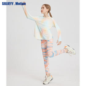 *【A类品质，套装自由搭配，吸湿速干】SIIJJEYY秋季女童运动瑜伽健身打底衫速干高弹力鲨鱼裤舒适服运动套装