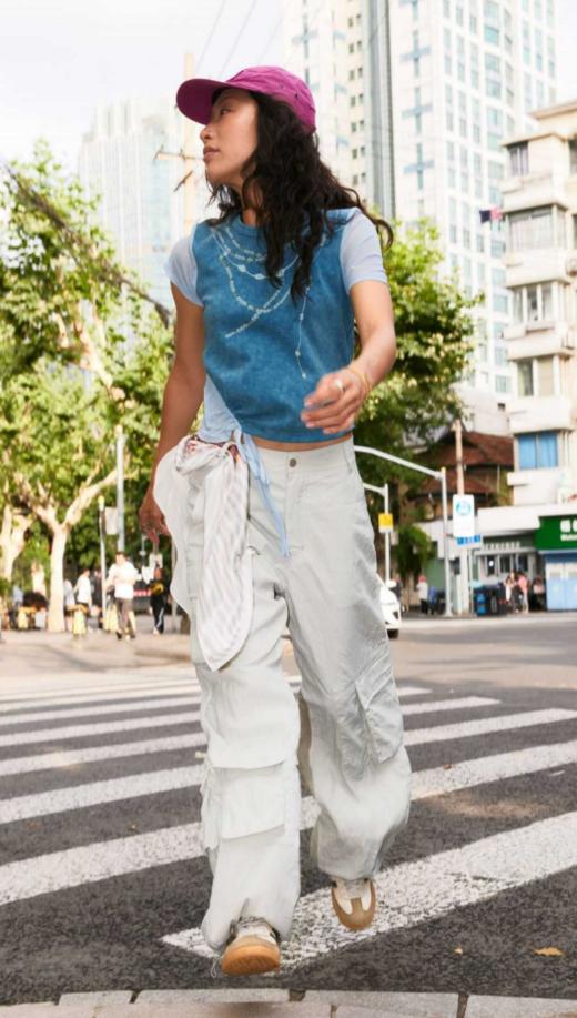 凉感垂坠工装裤 商品图1