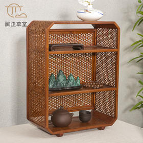 手工竹编晚秋镂空茶棚