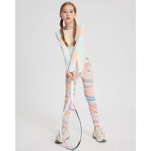 *【A类品质，套装自由搭配，吸湿速干】SIIJJEYY秋季女童运动瑜伽健身打底衫速干高弹力鲨鱼裤舒适服运动套装 商品图6