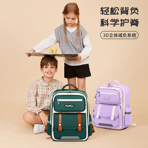 【开学季】儿童背包1-6年级减负多隔层云朵书包 男女小学生护脊书包 商品图4