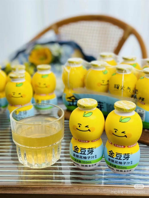 金豆芽金银花柚子汁（4瓶） 商品图0