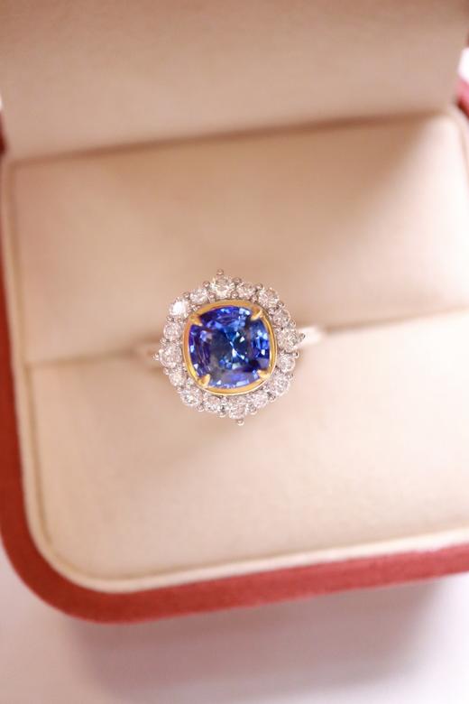 2.45ct 蓝宝石戒指 商品图6