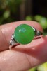 547197 翡翠高冰正阳绿珠珠戒指 饱满，通透水润，玉质细腻，翠色鲜艳，18k金奢华钻石镶嵌 裸石尺寸：珠珠10.0mm 超值价：30180 商品缩略图0