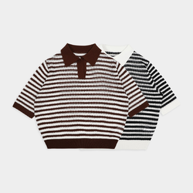 火桐hooton POLO领条纹套头衫CY24E12