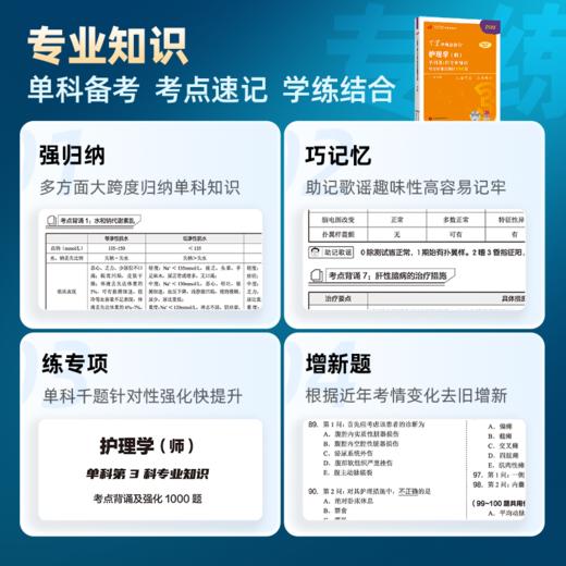 2025版 丁震初级护师 单科第3科专业知识考点背诵及强化1000题 护理学师 商品图1