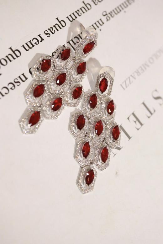 4.1ct 红宝石耳环 商品图4
