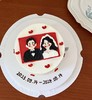 【臻品系列】---手绘【我们结婚啦！】领证蛋糕（方形蛋糕盒子） 商品缩略图0