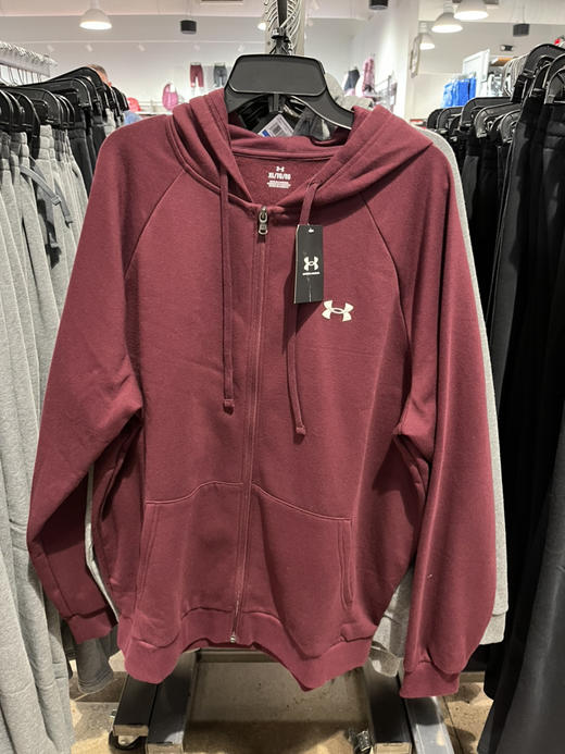 好折！Under Armour UA 安德玛男款单层拉链帽衫运动卫衣 商品图5