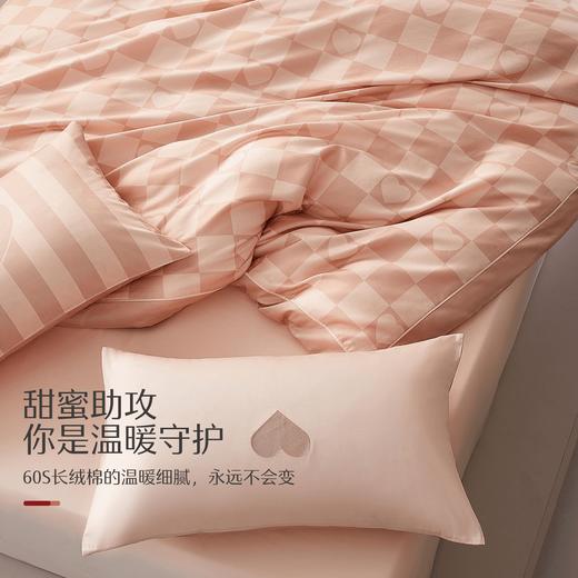 水星家纺 心倾意 十孔抗菌纤维被 新疆长绒棉舒适睡眠四季被冬被 商品图1