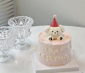【优品系列】---【可爱修狗】送儿童、女孩、闺蜜生日蛋糕
