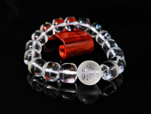 天然白水晶单圈手串 商品图2