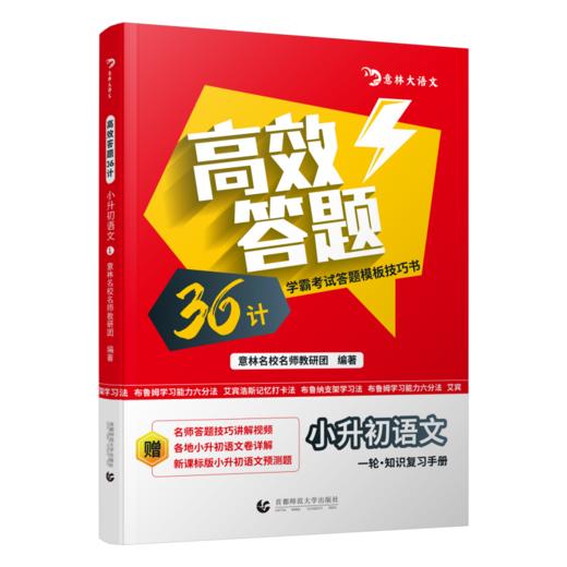 《高效答题36计(小升初语文)》全4册 意林大语文【10-13岁】小升初，语文也可以像数学一样套模板、背公式 商品图4