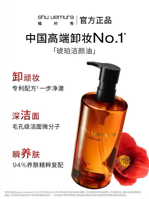 【海关保税直发】植村秀琥珀卸妆油-养肤洁颜深层清洁-会员5折 商品图2