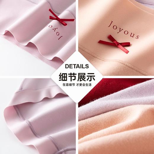 3部顶瓜瓜棉质纯色女士高腰内裤3条装DNKWC-AQ33165-3 商品图4