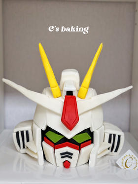 【此款需提前至少一周预定！】 #翻糖蛋糕 #机动战士高达 #高达seed 忌廉蛋糕【由于制作繁琐，此款只能下午后提取】（默认自提，收费配送请联系客服）