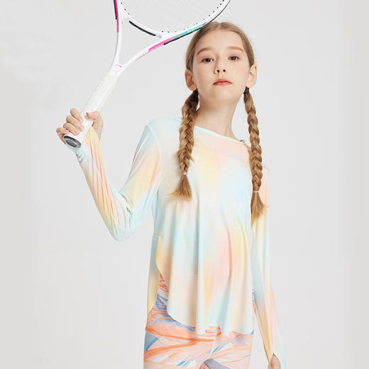 *【A类品质，套装自由搭配，吸湿速干】SIIJJEYY秋季女童运动瑜伽健身打底衫速干高弹力鲨鱼裤舒适服运动套装 商品图1