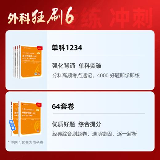 2025版 丁震主管护师急救包 外科护理学（中级） 单科1234+46套卷 狂刷6本套 商品图1