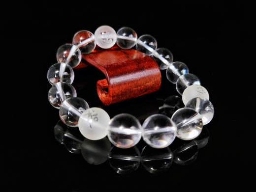 天然白水晶单圈手串 商品图1