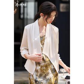 米思阳2026春季新款高级感通勤醋酸短外套外搭小个子上衣女3257