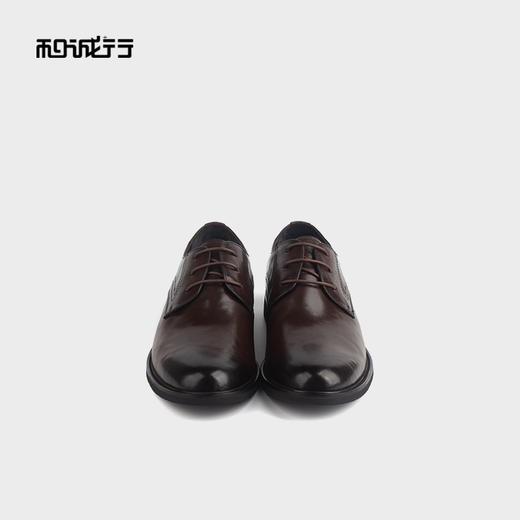 和诚行 2024秋冬新款复古真皮德比鞋男英伦风商务正装皮鞋0040159 商品图2
