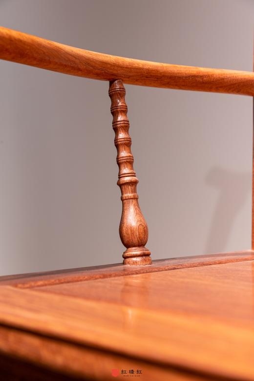 红桥红  家具严选  缅甸花梨（大果紫檀）【麒麟引凤四出头官帽椅】 商品图4