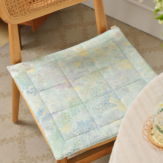 春意系列椅垫家用坐垫办公室四季通用马蹄形棉方椅垫圆椅垫 商品图1