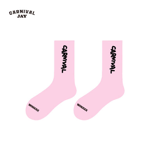 周杰伦嘉年华演唱会-粉海毛巾袜1双 商品图0