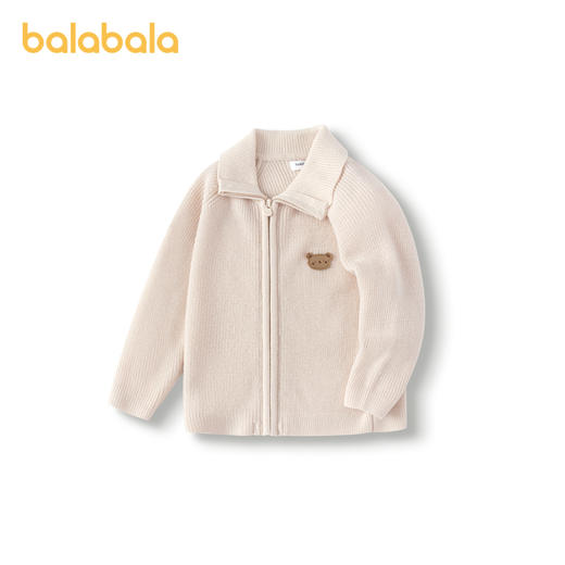 巴拉巴拉婴儿毛衣儿童冬季打底衫新款宝宝羊毛衫开衫保暖舒适 商品图4