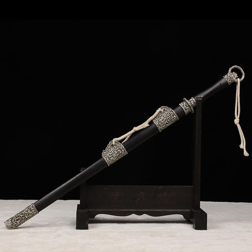 神都环首刀剑 手工传统一体刀剑花纹钢刀剑龙泉沈广隆宝剑 未开刃 商品图2