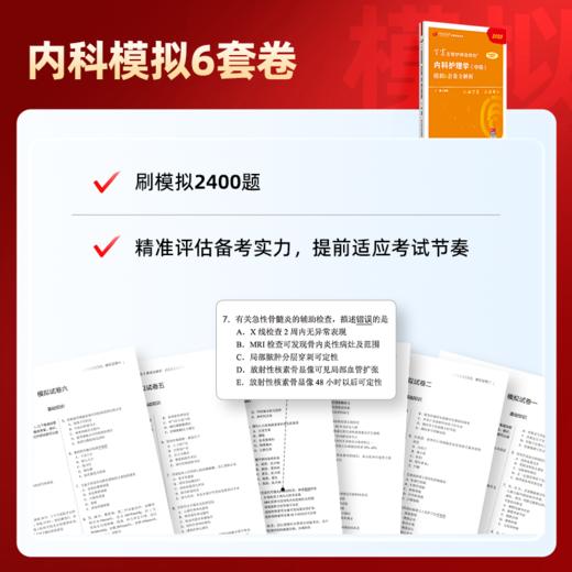 2025版 丁震369内科主管护师 模拟6套卷全解析 内科护理学中级 商品图1