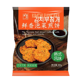张力生 韩式鲜香泡菜煎饼 800g/包