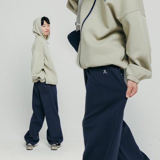 【十一破价福利】ACMEITEM爱棵米 户外情侣空气层宽松长裤可收脚口休闲裤子男女GAF3020058E 商品图2