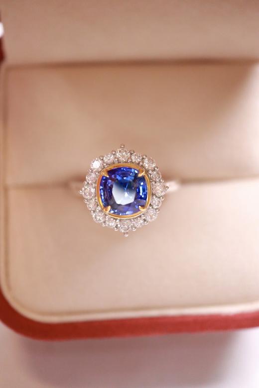 2.45ct 蓝宝石戒指 商品图8
