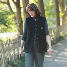 火桐hooton羊毛圈圈马甲5579