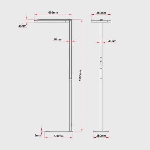 【限时上线】HELLO TREE触控立式落地护眼大路灯  学习阅读专用 商品图3