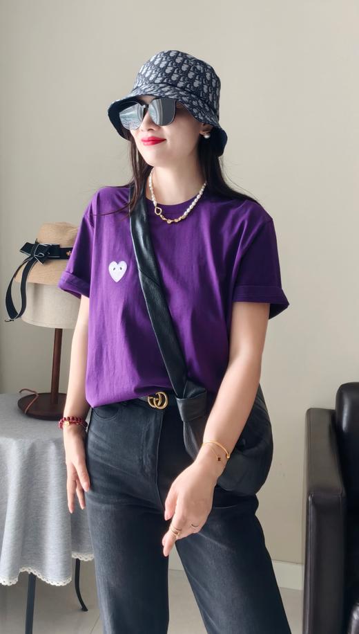 紫茄子爱心T杨幂同款 商品图2