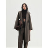 棉仓356666002-老钱松弛感兜帽长款修长感羊毛羊绒混纺毛呢外套 商品缩略图0