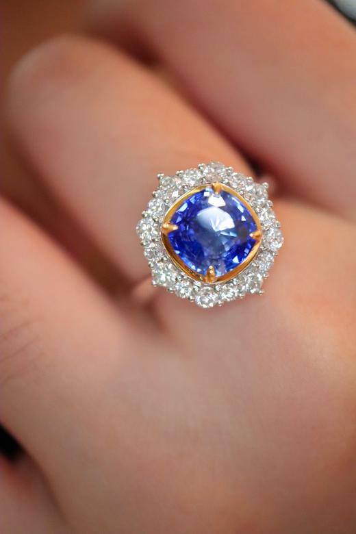 2.45ct 蓝宝石戒指 商品图7