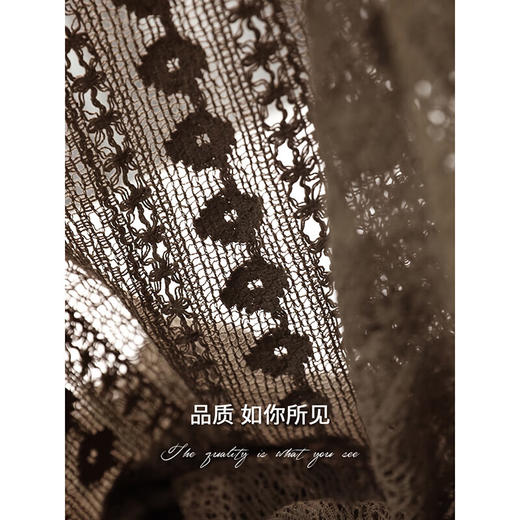 COCOBELLA重工镂空刺绣蕾丝半身裙度假风流苏大摆长裙HS3063B 商品图4