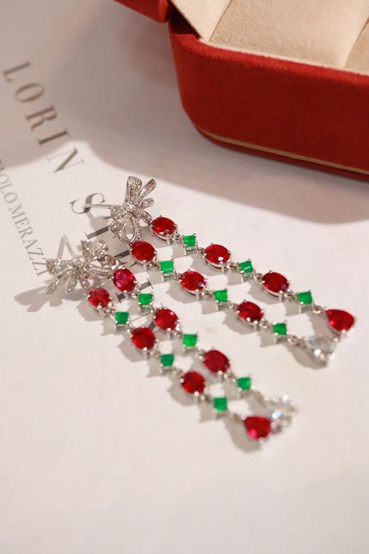 6.2ct 红宝石耳坠 商品图4