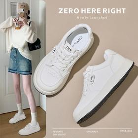 ZHR则则平底小白鞋女2024秋季新款百搭轻便板鞋透气运动休闲鞋女