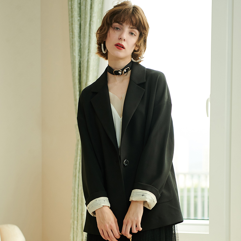 欧芮儿新款秋冬长袖宽松显瘦西装外套姐妹装