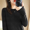 【短款打底衫！轻巧舒适】秋冬新款圆领毛衣女套头针织衫纯色长袖女装薄款内搭短款打底衫。ry 商品缩略图7
