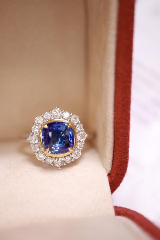 2.45ct 蓝宝石戒指 商品图3