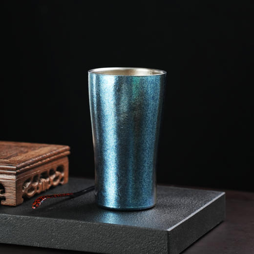 纯钛可乐杯 双层隔热户外彩色钛杯啤酒保鲜纯钛咖啡杯旅行露营 商品图0