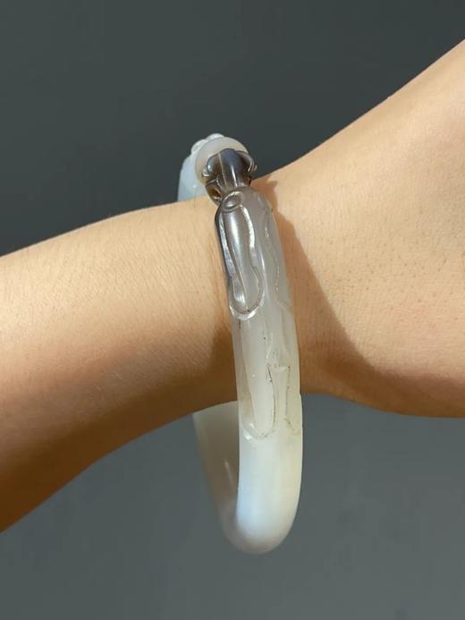 黑沁玛瑙巧雕双龙抢珠手镯，顺丰包邮 商品图3